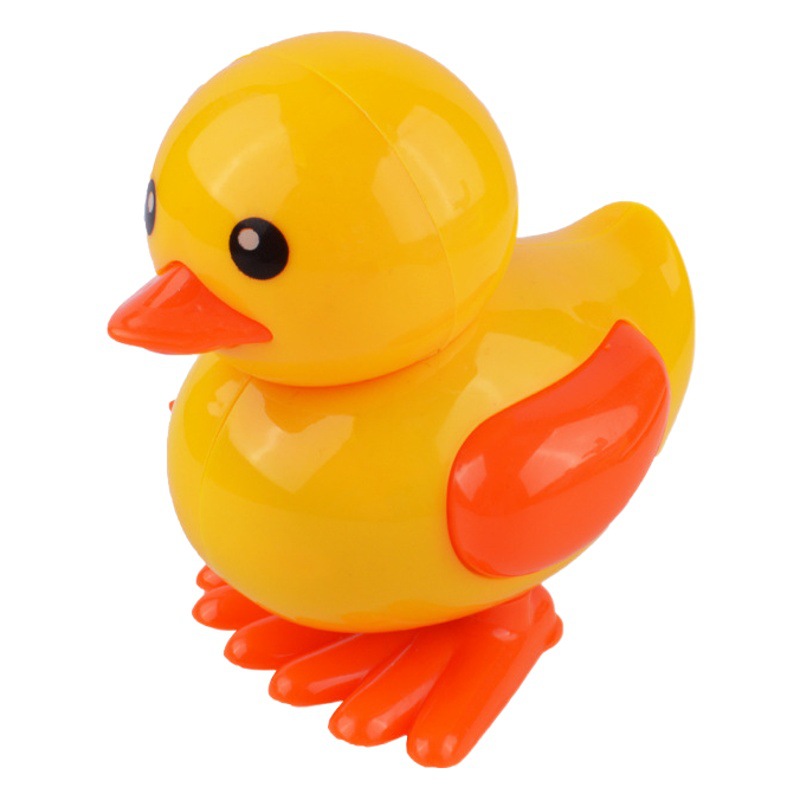 Dibujos Animados lindo primavera pato amarillo simulación salto pato cadena regalo de juguete para niños al por mayor STALL suministro