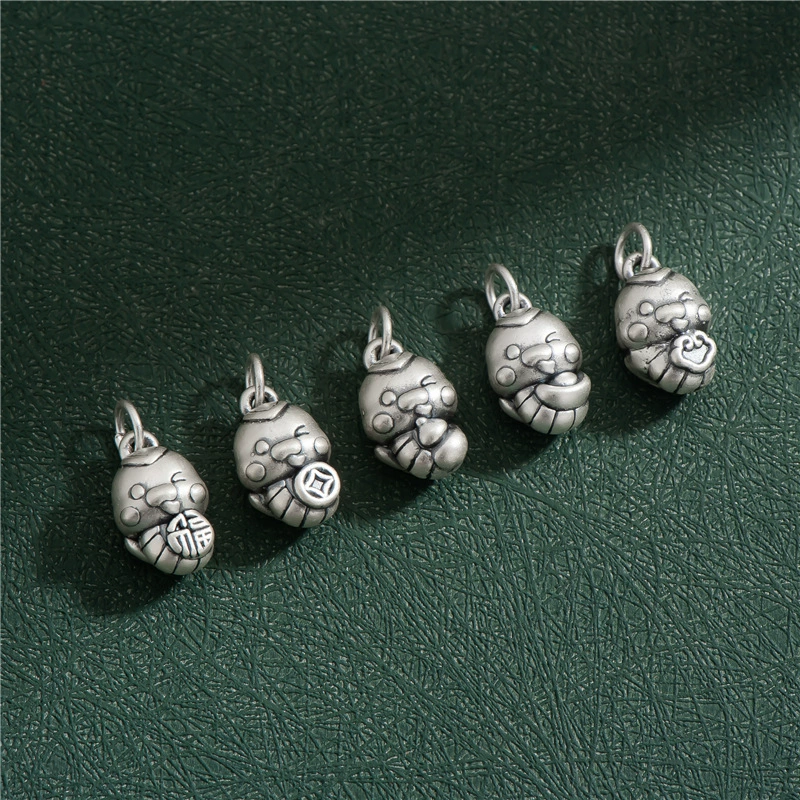 S999, серебряное браслет, подвеска, аксессуары, палка, 3D, DIY
