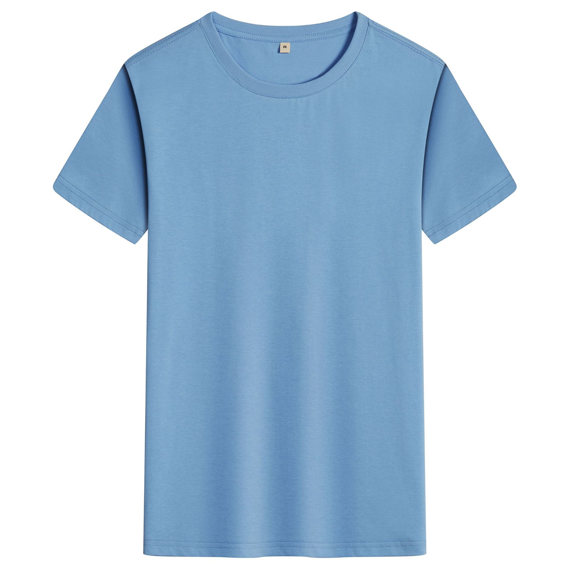 200g索罗娜丝光棉广告衫定制工服厚款班服定制工作服定制圆领半袖