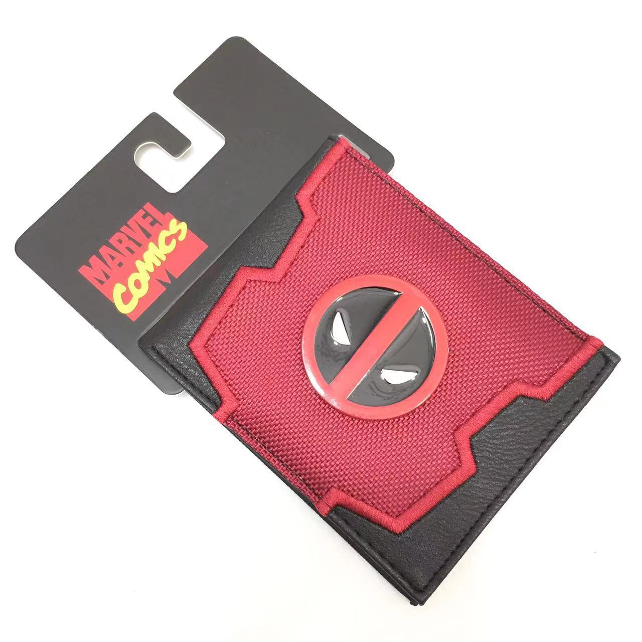Cartera corta de serie de superhéroes Deadpool multi-tarjeta bolso de cambio bolso de tarjeta