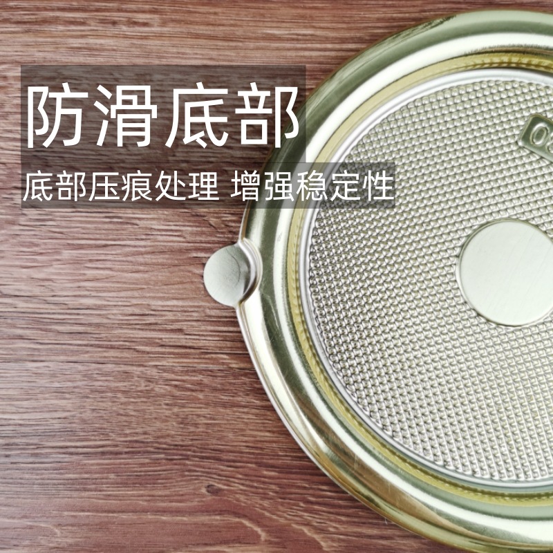 Pastel de mousse desechable A1680 oro 5 pulgadas de alta cubierta West dot hornada caja redonda mano lágrima pan caja de embalaje transparente