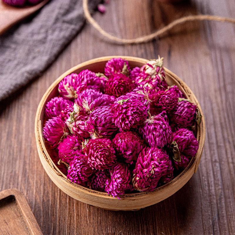 Globe Amaranth Tea 500g Qian Ri Hong Dried Flowers for Herbal Infusions and Blends overview