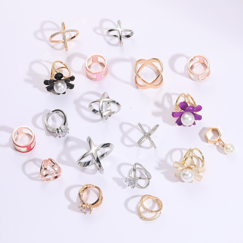 Camellia Fashion Versatile Simple Coat Buckle Clothes Knotted Scarf Shawl Shirt T-shirt Scarf Buckle