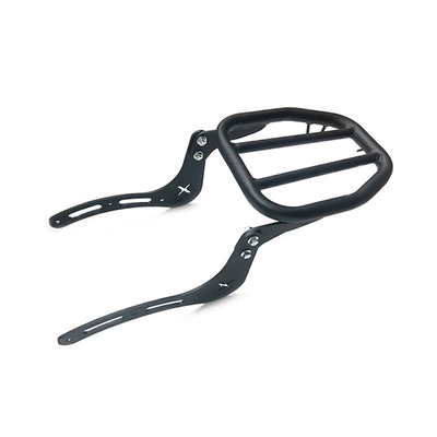 bar competitive bar folding backrest – Motorcycle bumper - black-carbon-steel-rear-shelf-bracket