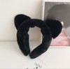 Cute headband for face washing, plush hairpins, hair accessory, internet celebrity, simple and elegant design