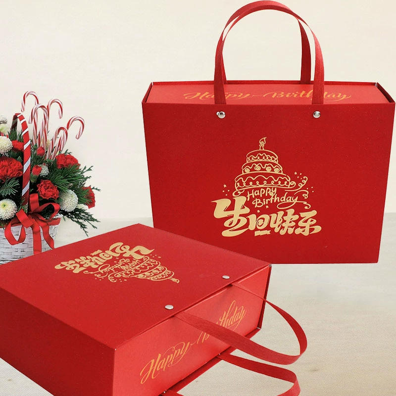 Гофрированная выдвижная коробка-кубок детский день подарок набор birth gift box Happy birthday souvenir gift box