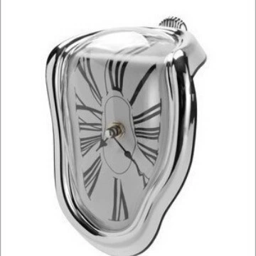 Креативные сиденья витые часы плавленые часы настольные Угловые часы римские цифровые часы прямые плавильные часы