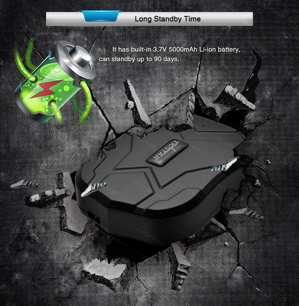 Tkstar905 Strong Magnetic Gps Locator Suitable for Car Motorcycle Battery Car Positioning Tracking