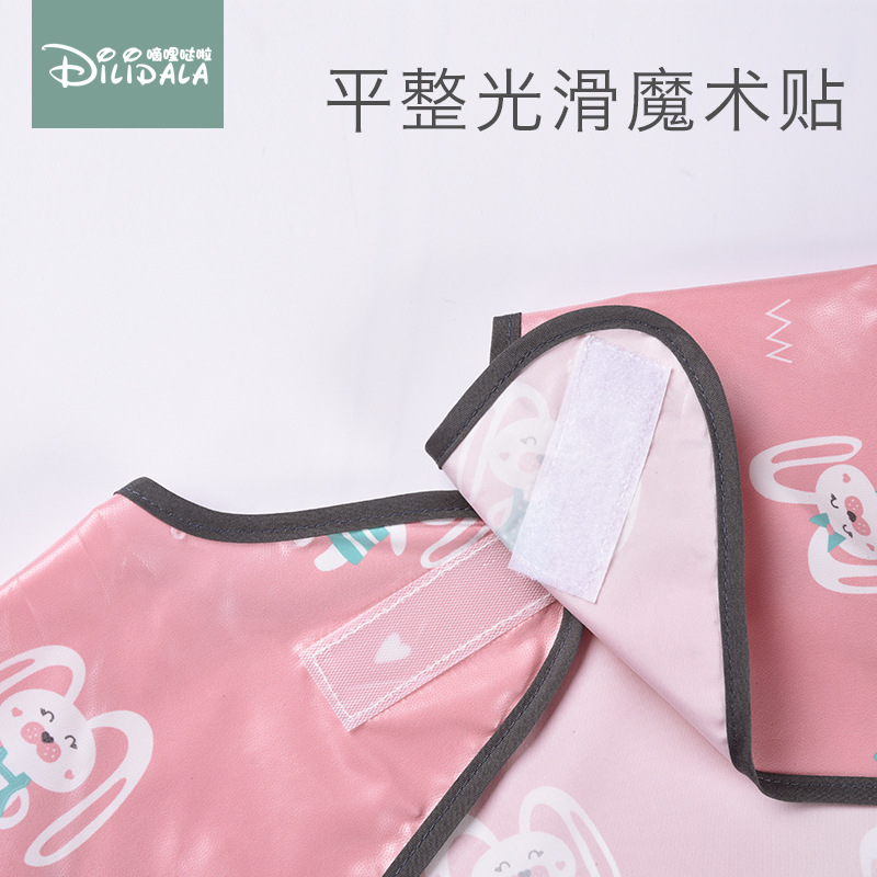 Eating sleeveless bib tray baby anti-dirty all-in-one dining table cushion dining chair baby child cover spring and summer style