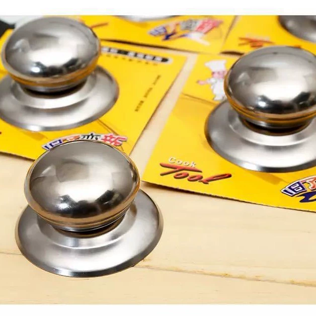 Ручка крышки кастрюли из нержавеющей стали Ручка для стеклянной крышки горшка с защитой от ожогов Крышка горшка Верхняя Крышка для бусинок Универсальная крышка горшка Аксессуары для головки