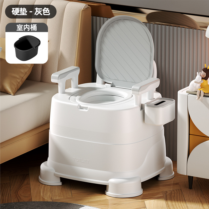 Inodoro móvil para ancianos, inodoro en cuclillas portátil para uso doméstico, inodoro para ancianos, orinal para mujeres embarazadas, sillón para adultos