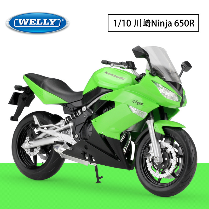 WELLY Willy 1:10 Kawasaki Ninja Ninja 650R heavy locomotive simulation alloy motorcycle model toy WELLY Willy 1:10 Kawasaki Ninja Ninja 650R heavy locomotive simulation alloy motorcycle model toy