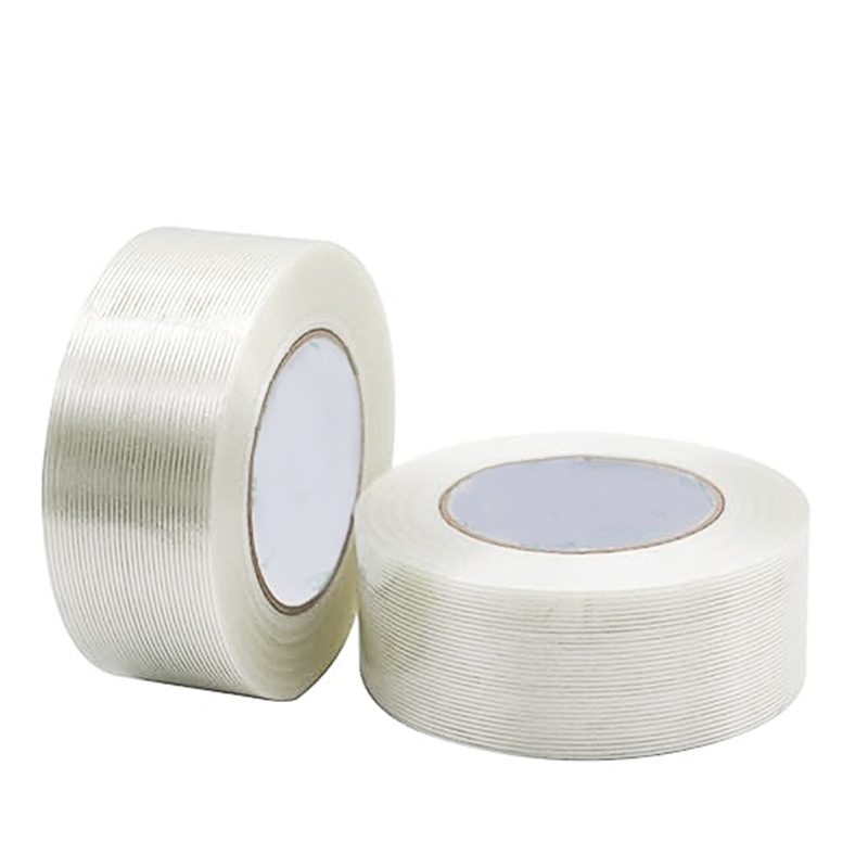 Cinta de fibra de vidrio de una sola cara, alta adherencia, resistente al moho, para baterías de litio, no deja marcas, para fijación de electrodomésticos, embalaje y atado de alta resistencia.
