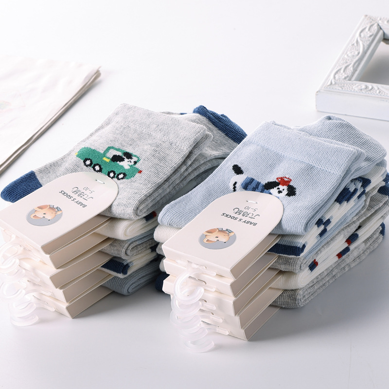 Children's demi-season thin cartoon socks for boys for students