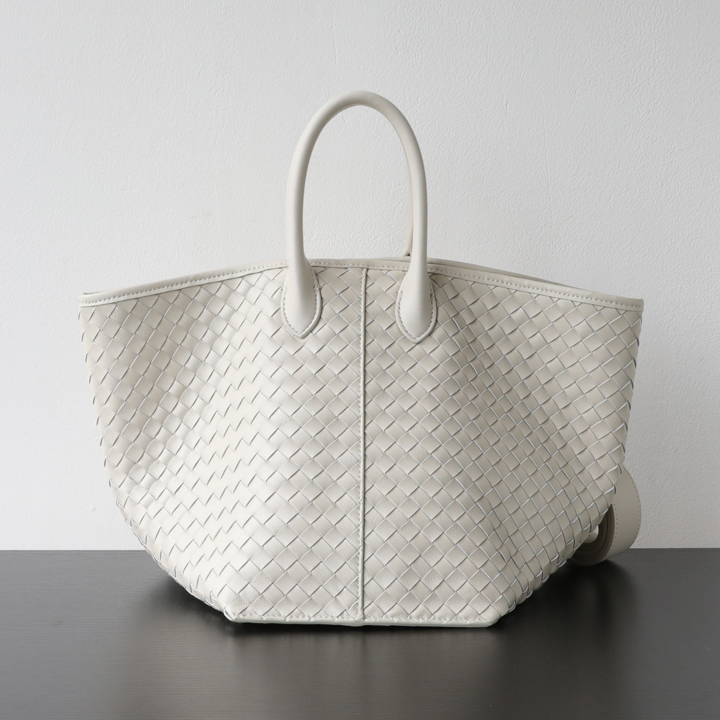 Light Luxury Sheepskin Woven Wing Bag - Large Capacity Genuine Leather Tote Handbag For Women - Thumbnail 2