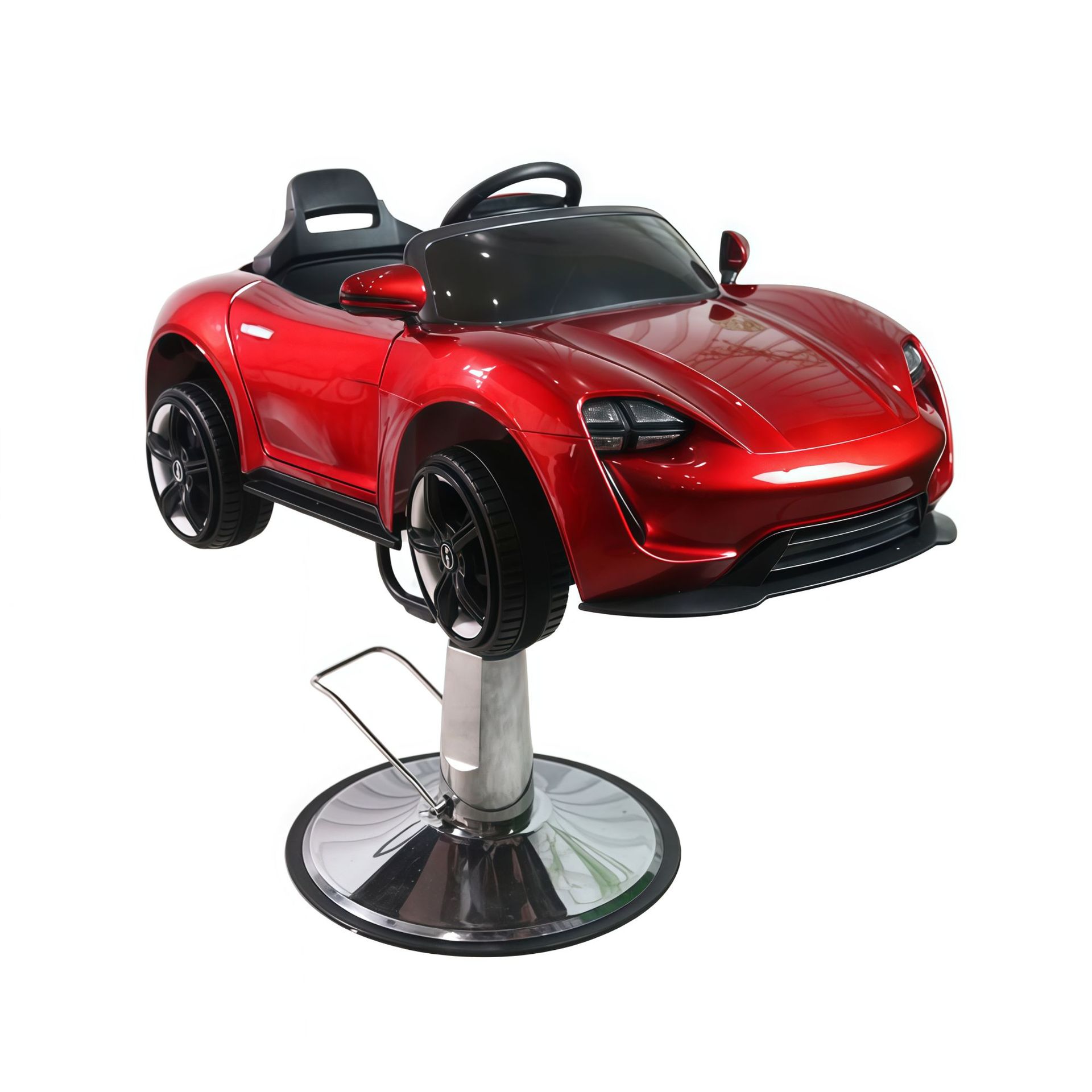 Silla de peluquería transfronteriza para niños silla de cabello giratoria silla de elevación salón de peluquería multifuncional asiento de automóvil de dibujos animados al por mayor image 82