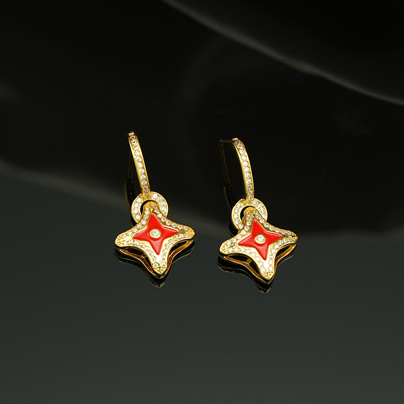 High-end small fragrant temperament earrings women's retro earrings_voghion.com