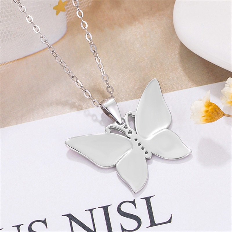 Fashion Butterfly Copper Plating Pendant Necklace