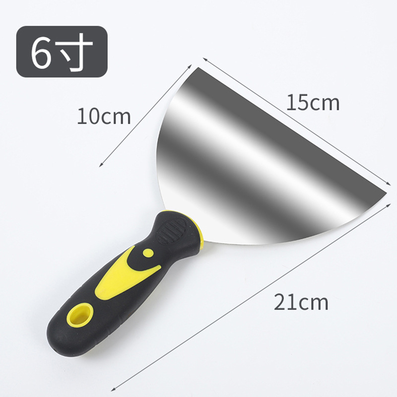 Cuchillo de masilla mayorista mango de pegamento cuchillo de masilla de acero inoxidable mango de plástico pala cuchillo de masilla mango de pegamento cuchillo de lote cuchillo raspadora de acero inoxidable