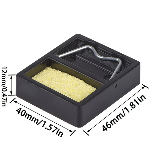 Square bakelite soldering iron stand, soldering iron holder, high temperature resistance and not easy to burn, soldering pen support frame accessories