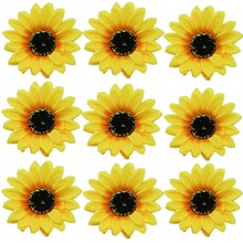 10cm布料太阳花头花发夹向日葵头花边夹波西米亚夏威夷度假发饰女