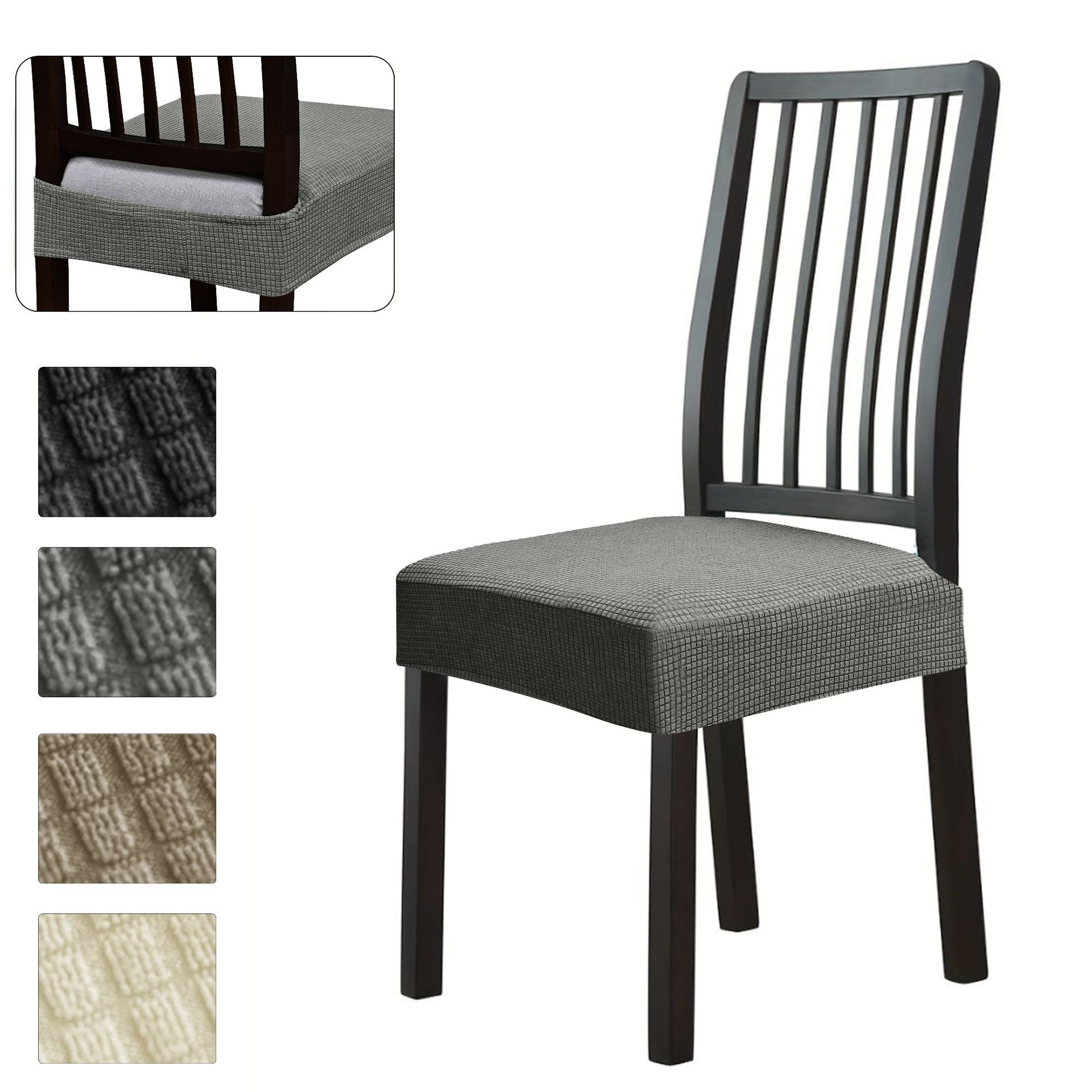 Amazon transfronterizo impermeable agitación de lana doble cubierta de silla elástica cubierta de silla de hotel de maíz elástico cubierta de taburete universal cubierta de silla