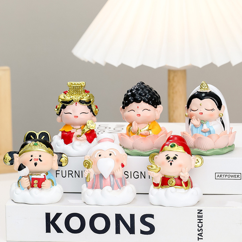 Happy little fairy cute handmade ornaments cartoon creative 2025 new resin crafts desktop decoration gift