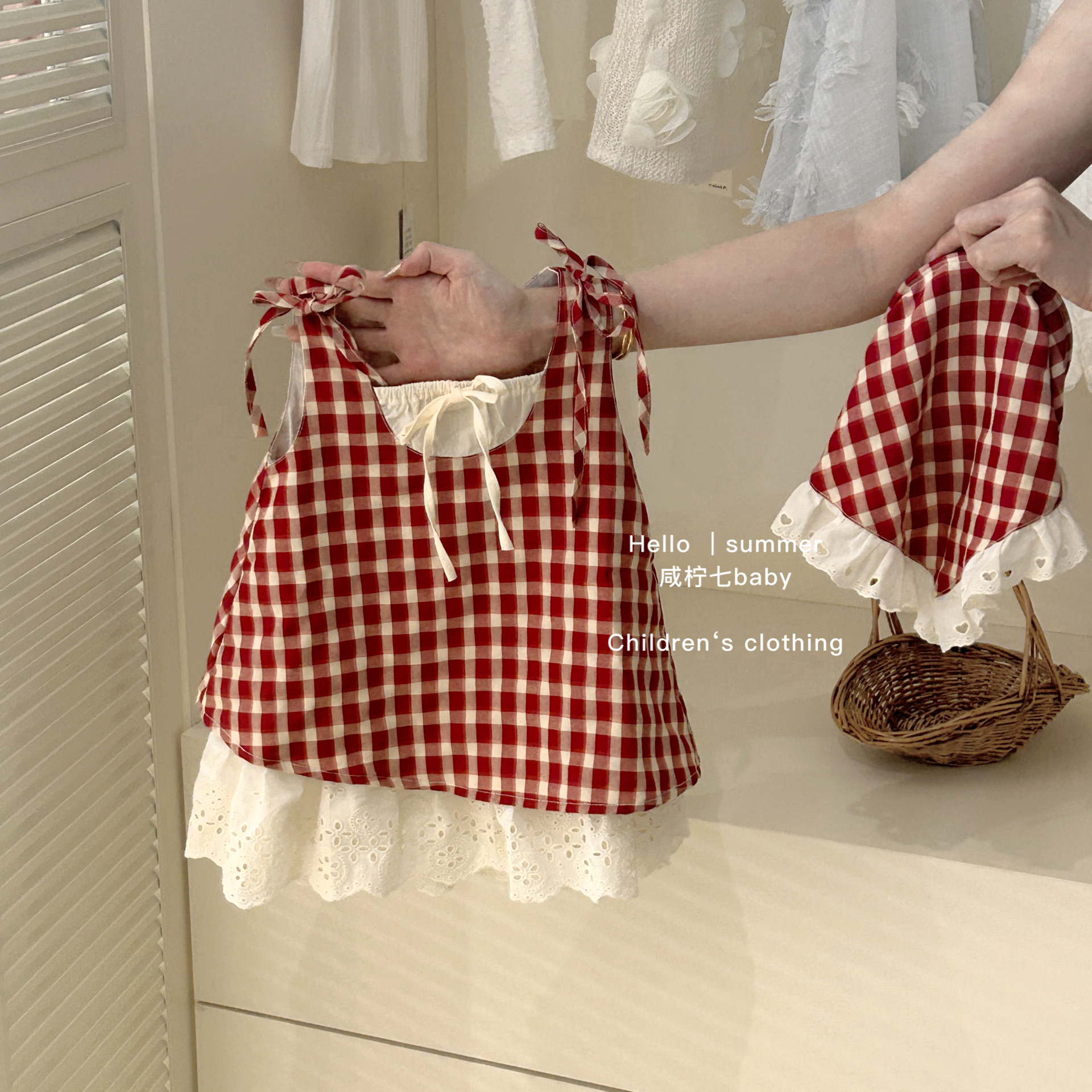 Limón salado siete bebés niñas 25 verano nuevo estilo bebé estilo occidental gran nombre muñeca cuello jacquard solapa vestido de moda