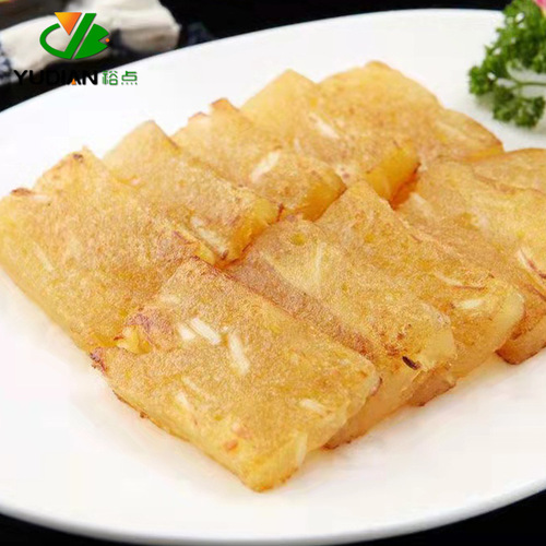 Water chestnut cake Cantonese style afternoon tea snack Hong Kong style traditional pastry restaurant morning tea breakfast semi-finished pastry food