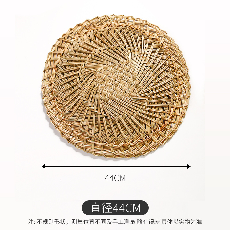 Al por mayor bolos al vapor almohadilla de aguja de pino almohadilla de hierba redonda tejida a mano cabeza de bolos al vapor cojín de jaula pequeña cojín de bolos de paleta