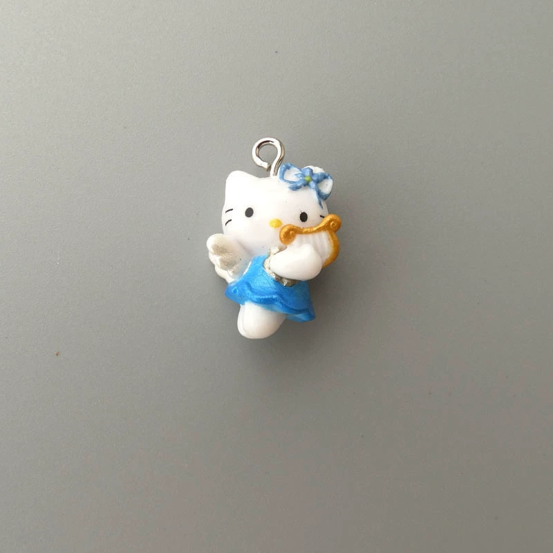 Hello Kitty, маленькая мини-фигура, подвеска, handmade