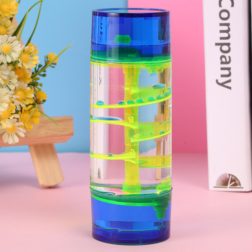 Creative center column turntable oil drop hourglass jelly color casual daze oil leak crafts ornaments student gifts wholesale
