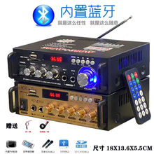 迷你小型功放机音箱功率放大插卡U盘收音直流车载12伏220V功放