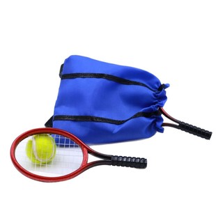 1:12 Dollhouse Mini Tennis Racket Set Sports Goods Set Micro Landscape Decorative Ornaments