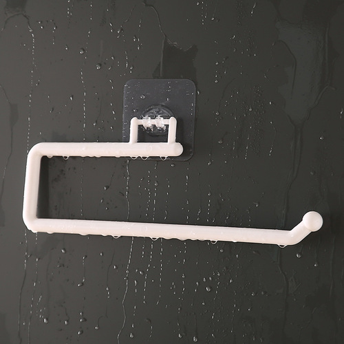 Paper Towel Holder without Drilling, Kitchen Paper Towel Rack, Cabinet Roll Paper Stand, Storage Shelf, Dish Towel Support, cling film and cloth organizer rack