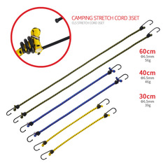 Outdoor 6-piece set elastic band tie-down rope tent rope stretch clothesline strap camping accessories luggage packing strap wholesale