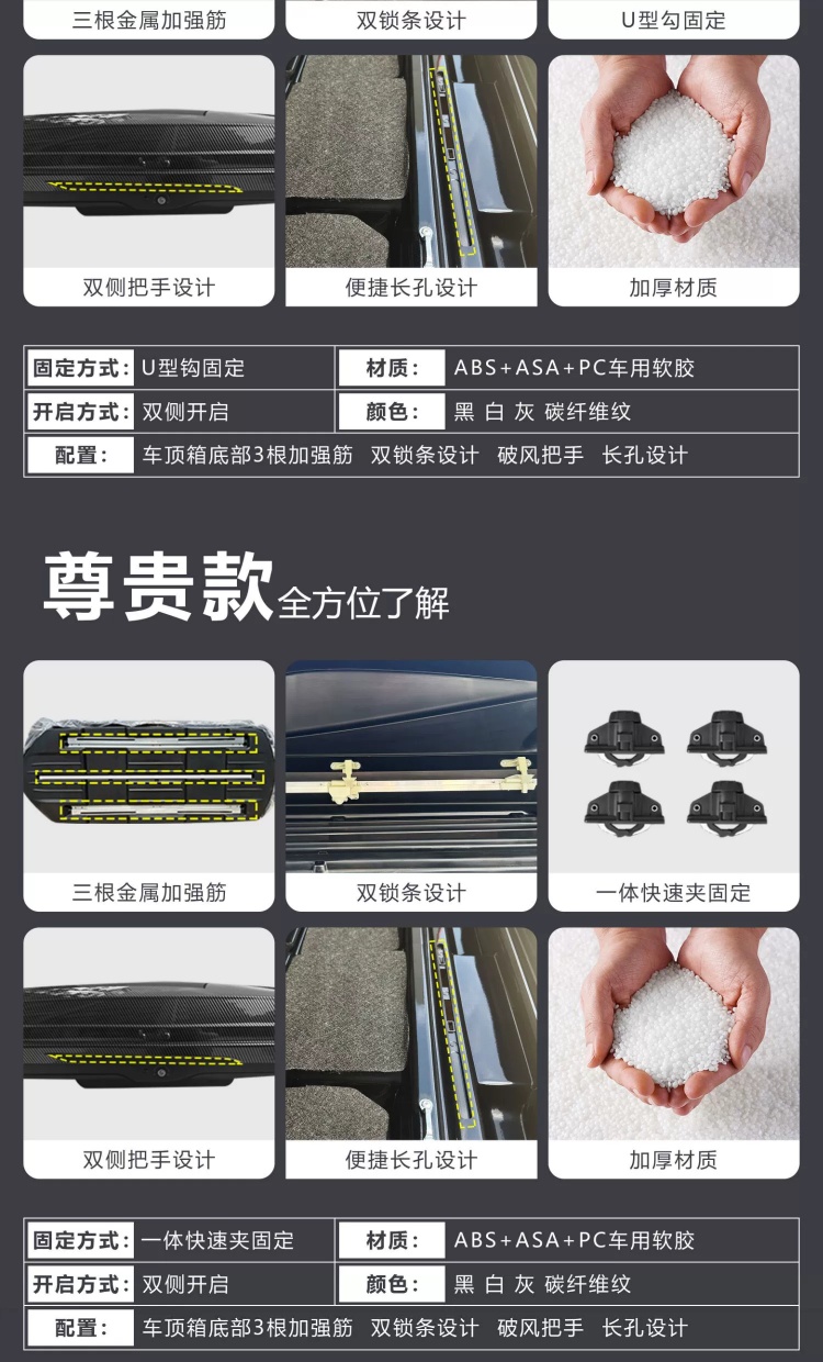 Suitable for Wuling Zhiguang Ev Car Roof Luggage Box Car Luggage Box Roof Box Luggage Rack Crossbar