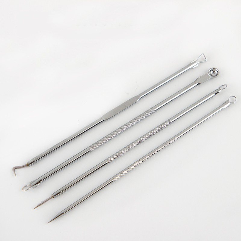 Acne Needle Picking Acne Stainless Steel Acne Squeezing Beauty Needle Crochet Tools Various Wholesale Double-Headed Acne Needle Set