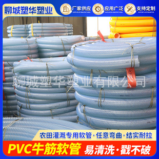Customized Sand Suction Pipe, Grain Suction Machine, Plastic Hose, Wear-Resistant Thickeneded Pvc Tendon Hose 3inch 4inch Hose