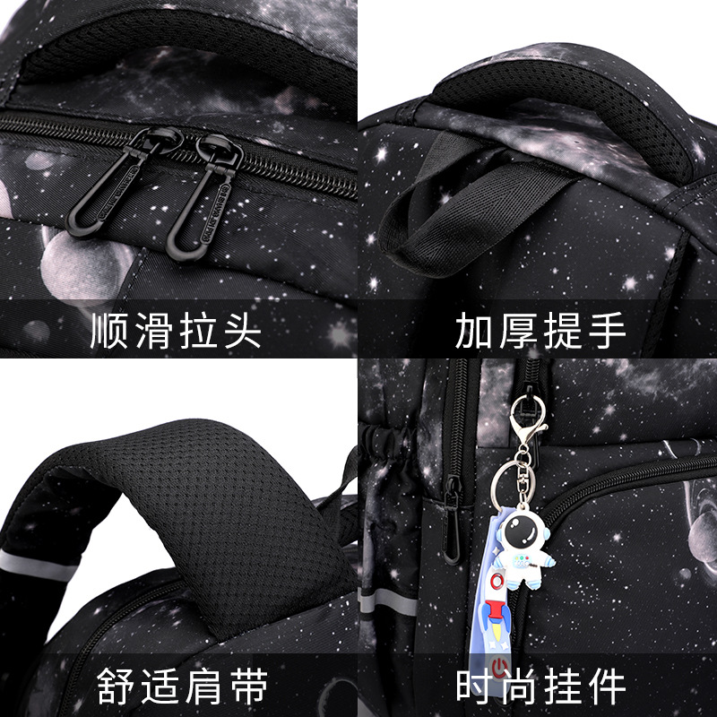 Nuevos productos de pescado natural transfronterizo mochila escolar para niños de grado 4 - 6 estudiantes de secundaria secundaria impresión mochila de hombro