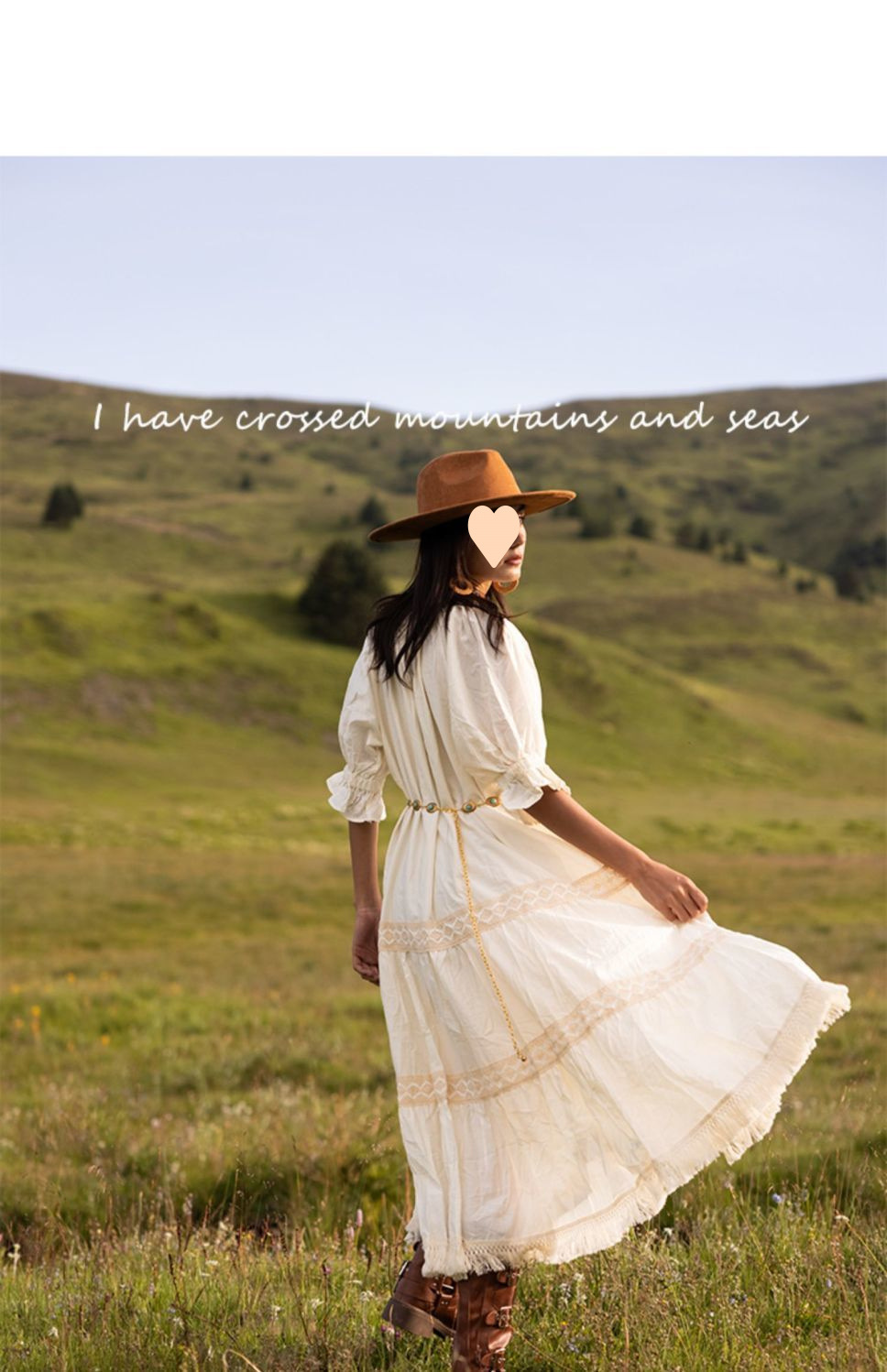 Beige Tassel Vacation Style Xinjiang Travel Outfit Bohemian Long Dress For Women Summer_ecoleips.com