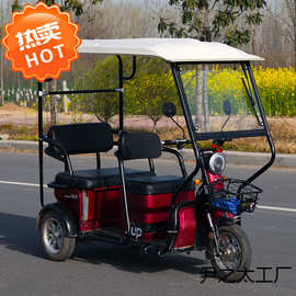 电动三轮车车棚雨篷加厚全透明封闭休闲小巴士折叠冬季挡风
