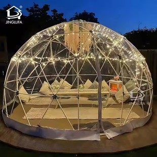 Internet Celebrity Camp Catering Tent Spherical Fully Transparent Garden Starry Sky Room Cultural and Creative Activities Night Market Hotel Tent Manufacturer
