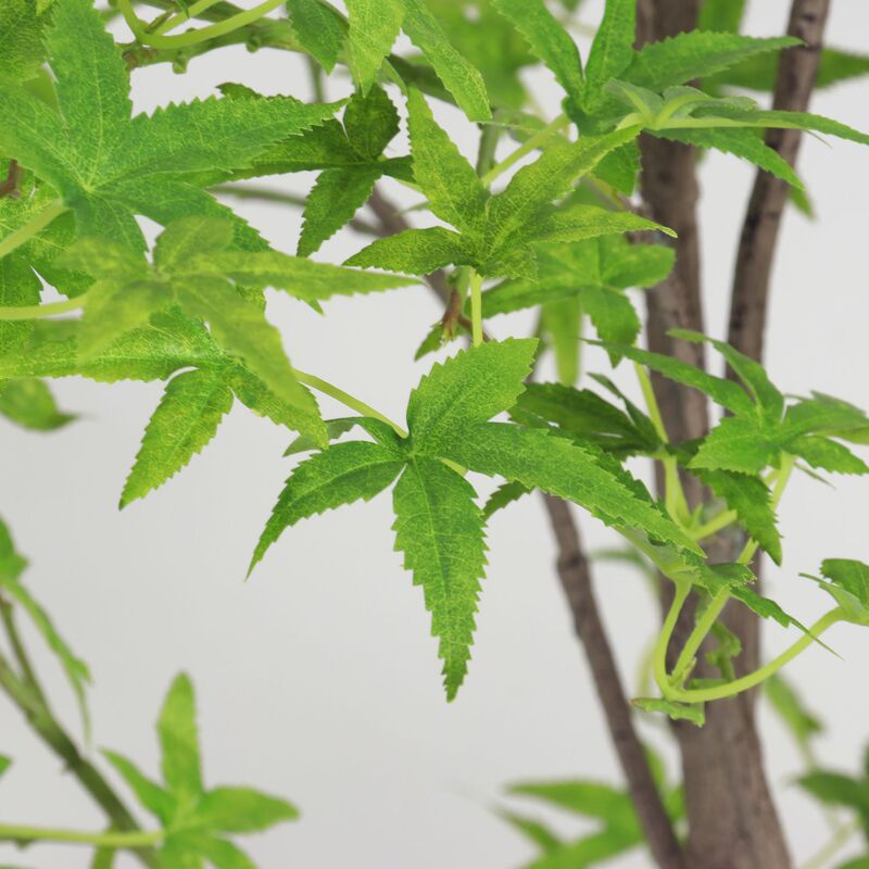 新しい模擬緑の植物、模擬カエデの葉の木、インターネット有名人の緑のカエデの木、ホテルのショッピングモールの緑の植物、模擬木、屋内および屋外の装飾|undefined