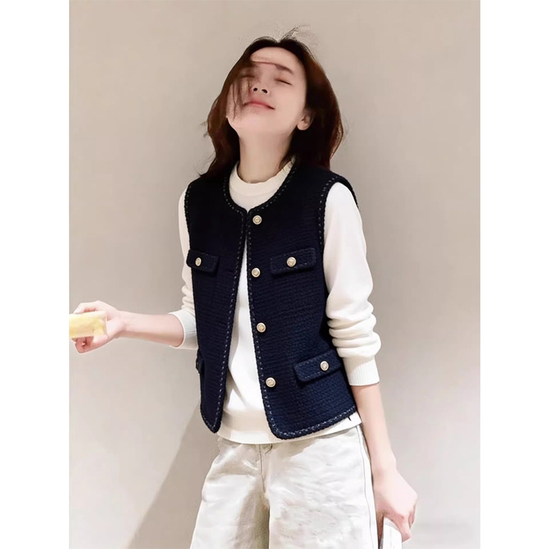 2026春季新款今年流行爆款小个子绝美巨好看的小香风马甲外套女
