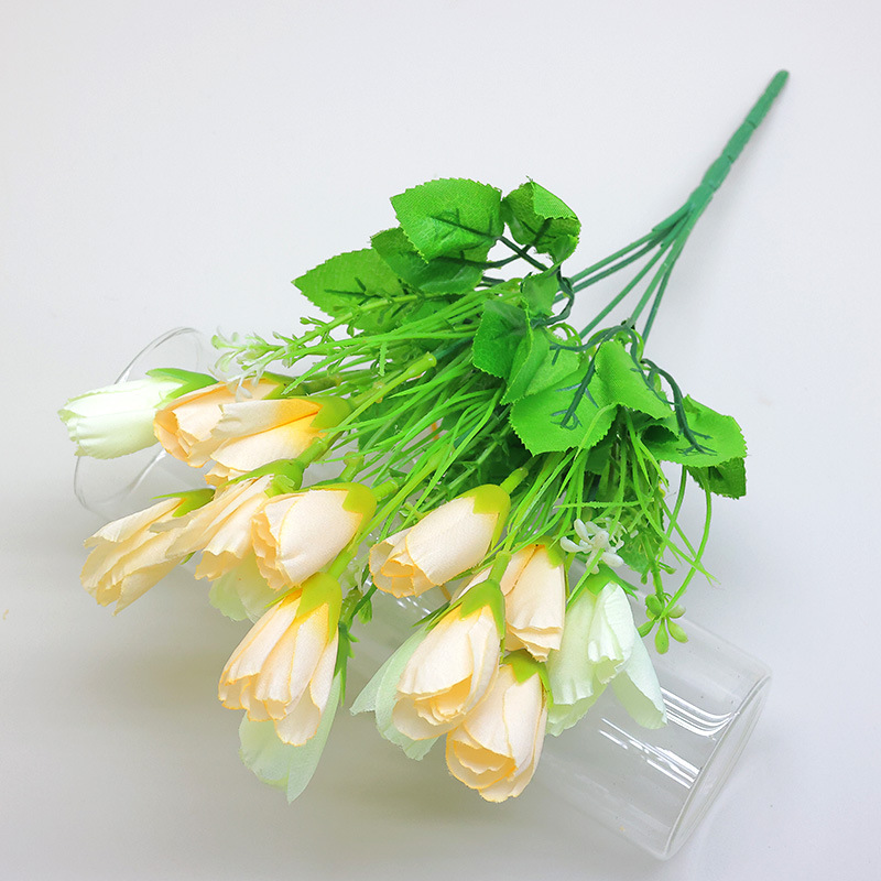 Flores falsas flores de seda para el hogar de bodas linternas flor decoración props magnolia brotes de nieve tulipan flores falsas ramo de flores