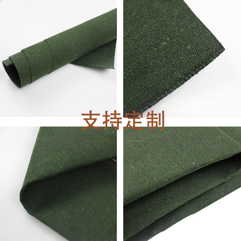 Tela de lona verde de poliéster y algodón para uso doméstico, tela gruesa para bolsas y tiendas de campaña, protección solar y sombreo, uso industrial, lona verde engrosada. image 3