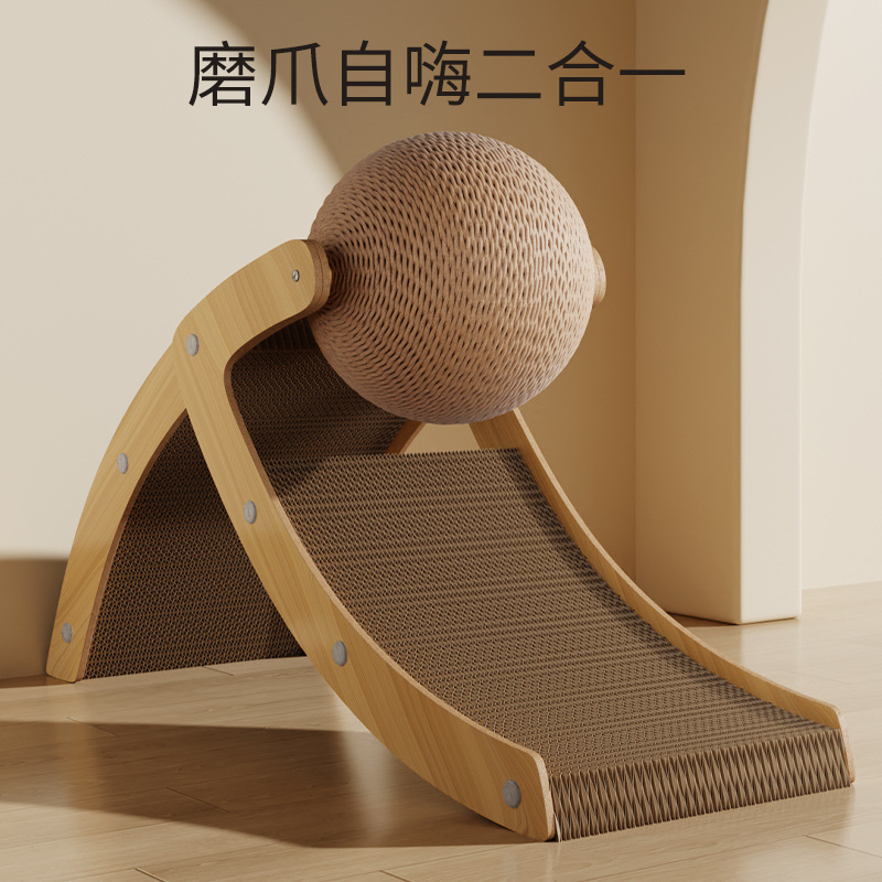 Nuevo gato vertical tablero del rasguño de papel corrugado de SIAL anti-rasguño de la caspa auto-Hi gato juguete suministros Amazon venta al por mayor