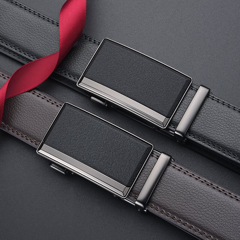 2025 New Matte Automatic Buckle Men Genuine Leather High-end Feel Men's Versatile Belt Waistband In Stock_voghion.com