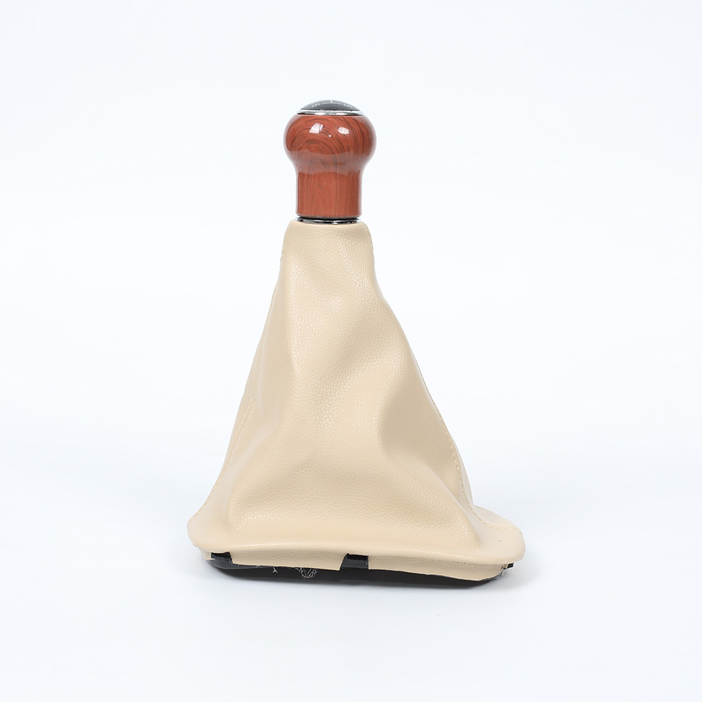 Adecuado para Volkswagen Passat B5 coche beige cubierta de polvo grano de madera Cambio de engranaje traje de balonmano palanca de engranaje cabeza image 4